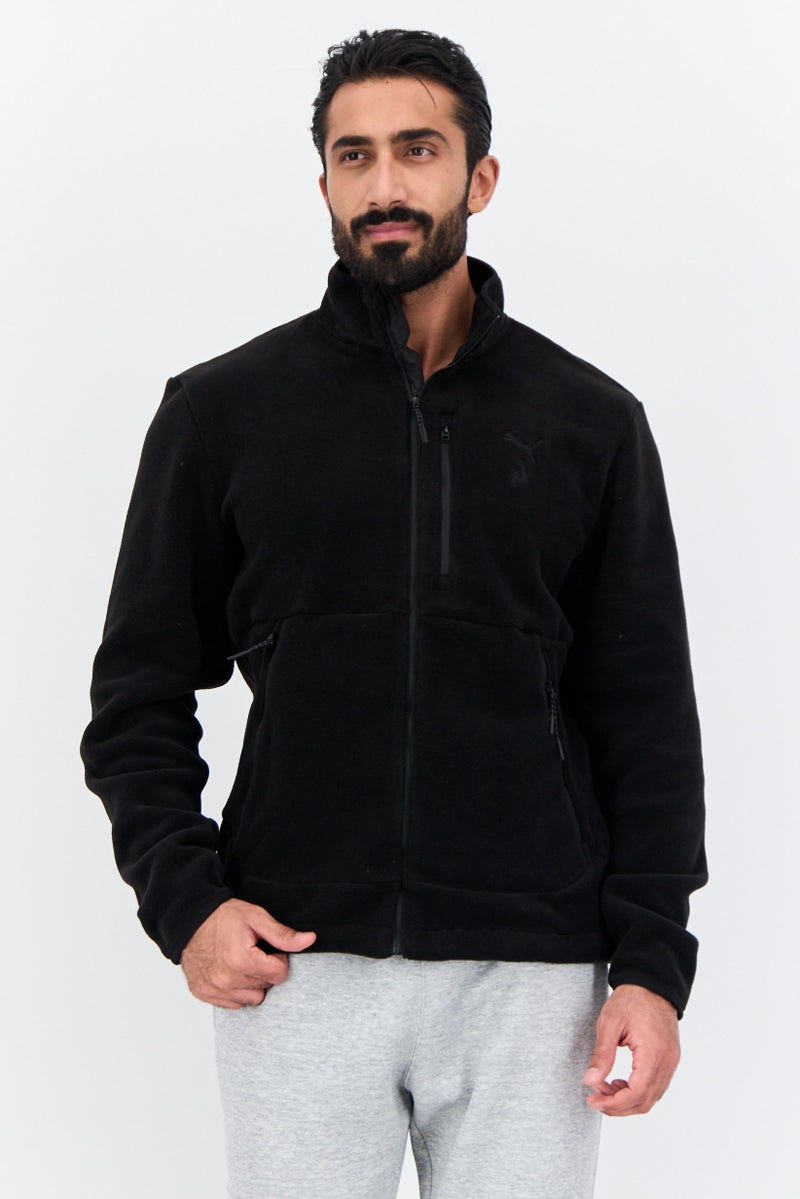 PUMA Men Sportswear Fit Full Zip Outdoor Sweatshirts, Black - Image 1